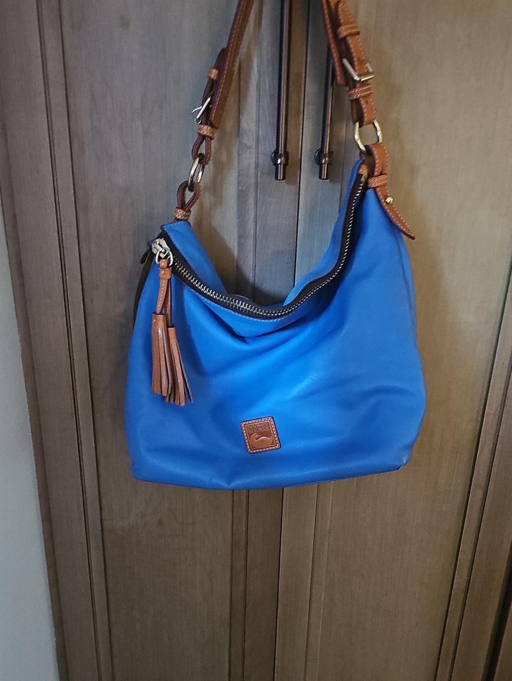 HOLIDAY SALE DOONEY & BOURKE Newbury Leather Dixon HOBO bucket Bag Cobalt BLUE
